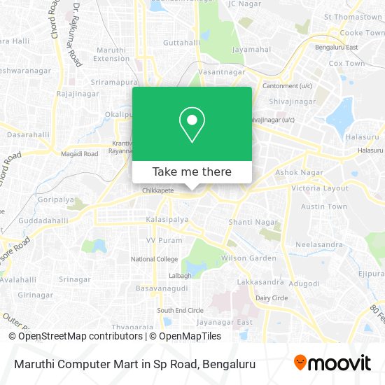 Maruthi Computer Mart in Sp Road map