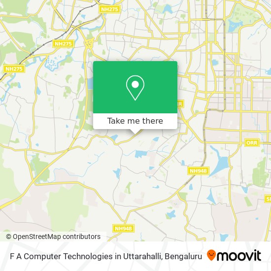 F A Computer Technologies in Uttarahalli map