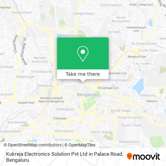 Kukreja Electronics Solution Pvt Ltd in Palace Road map