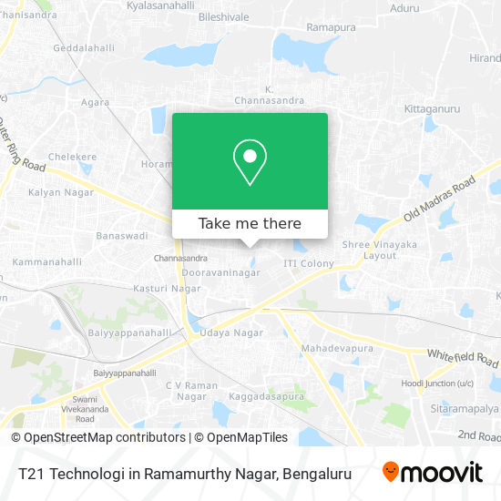 T21 Technologi in Ramamurthy Nagar map
