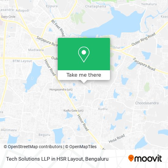 Tech Solutions LLP in HSR Layout map