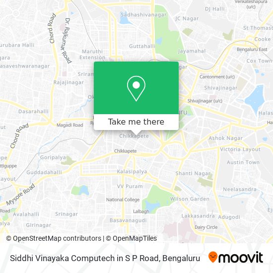 Siddhi Vinayaka Computech in S P Road map