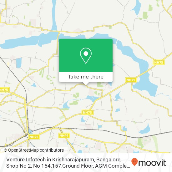 Venture Infotech in Krishnarajapuram, Bangalore, Shop No 2, No 154.157,Ground Floor, AGM Complex, T map