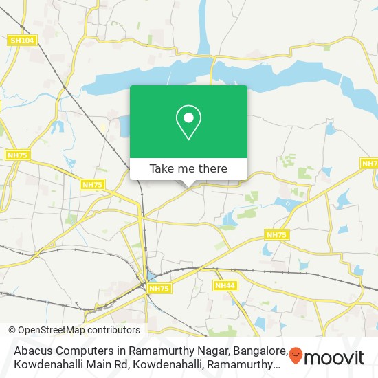 Abacus Computers in Ramamurthy Nagar, Bangalore, Kowdenahalli Main Rd, Kowdenahalli, Ramamurthy Nag map