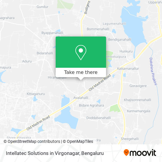 Intellatec Solutions in Virgonagar map