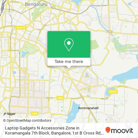 Laptop Gadgets N Accessories Zone in Koramangala 7th Block, Bangalore, 1st B Cross Rd, 7th Block, K map