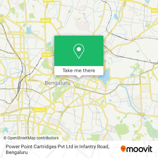 Power Point Cartridges Pvt Ltd in Infantry Road map