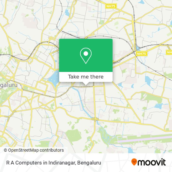 R A Computers in Indiranagar map