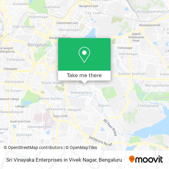 Sri Vinayaka Enterprises in Vivek Nagar map