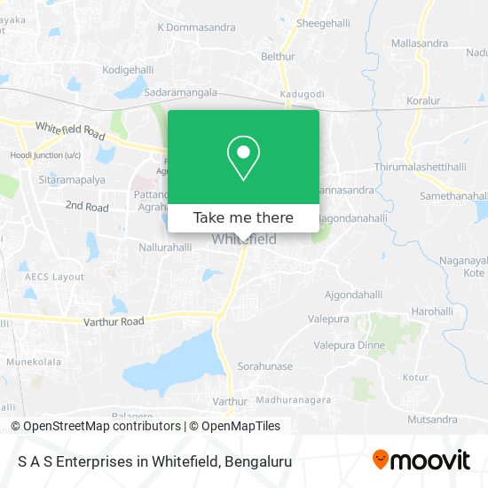 S A S Enterprises in Whitefield map