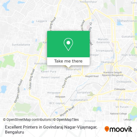 Excellent Printers in Govindaraj Nagar-Vijaynagar map