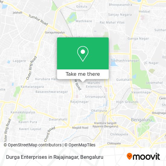 Durga Enterprises in Rajajinagar map