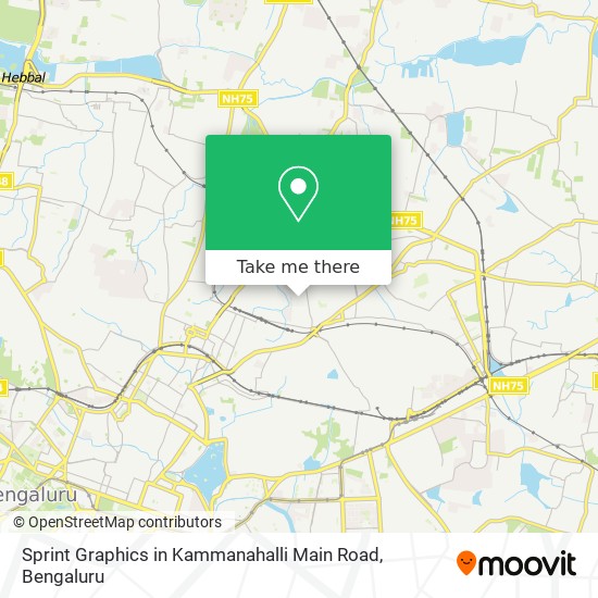 Sprint Graphics in Kammanahalli Main Road map