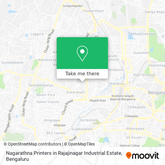 Nagarathna Printers in Rajajinagar Industrial Estate map