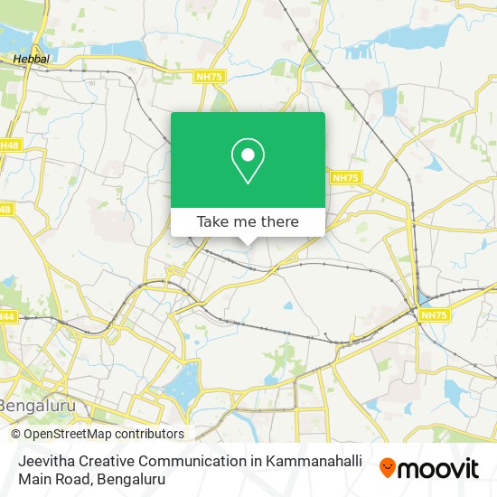 Jeevitha Creative Communication in Kammanahalli Main Road map