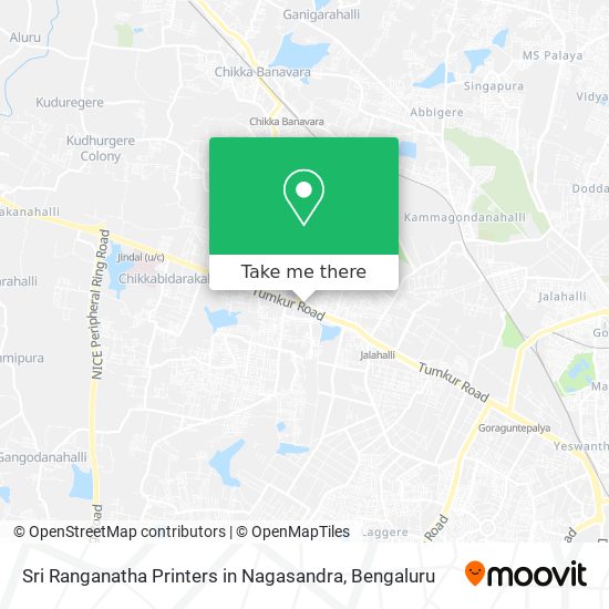 Sri Ranganatha Printers in Nagasandra map