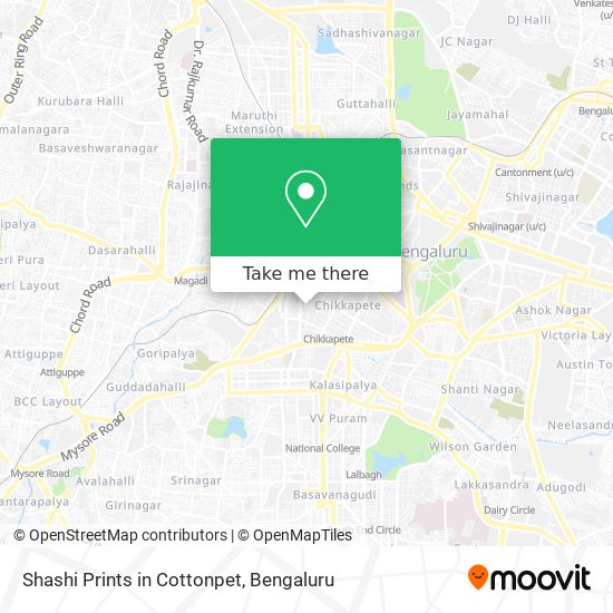 Shashi Prints in Cottonpet map