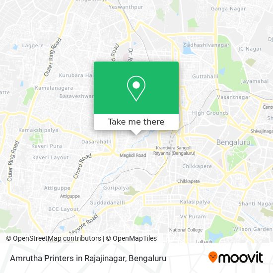 Amrutha Printers in Rajajinagar map