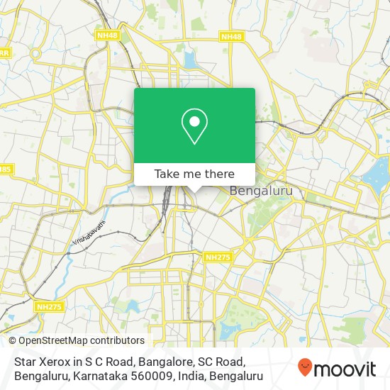 Star Xerox in S C Road, Bangalore, SC Road, Bengaluru, Karnataka 560009, India map