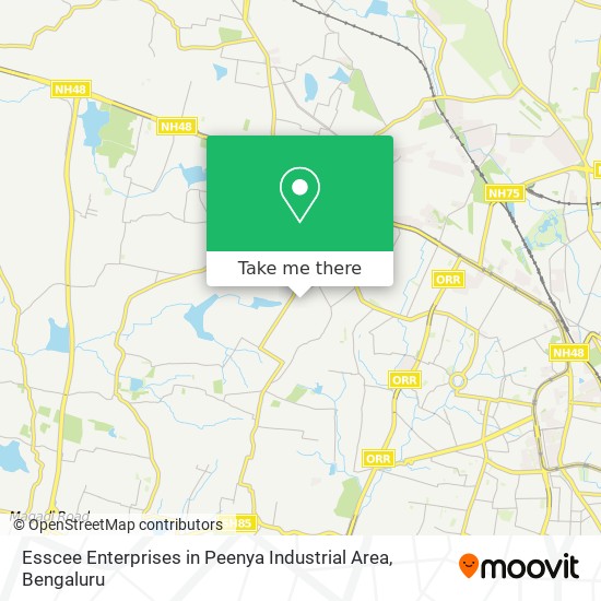 Esscee Enterprises in Peenya Industrial Area map