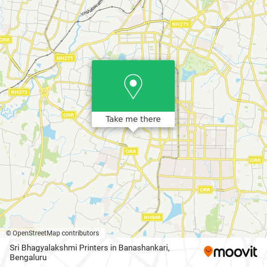 Sri Bhagyalakshmi Printers in Banashankari map