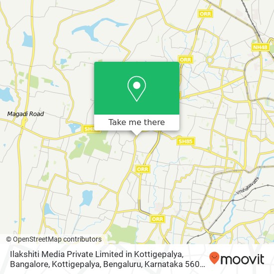 Ilakshiti Media Private Limited in Kottigepalya, Bangalore, Kottigepalya, Bengaluru, Karnataka 5600 map