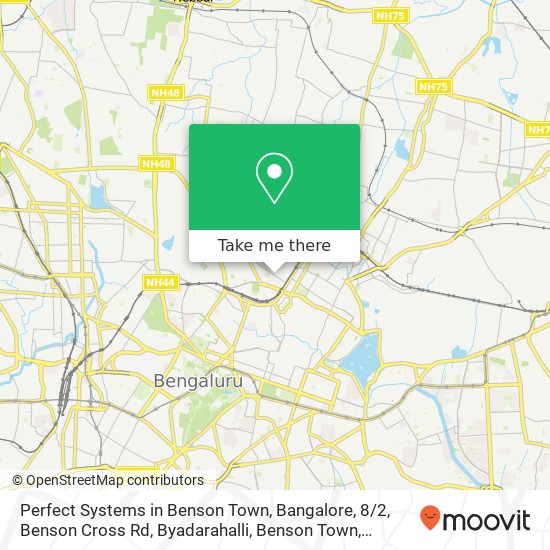 Perfect Systems in Benson Town, Bangalore, 8 / 2, Benson Cross Rd, Byadarahalli, Benson Town, Bengalu map