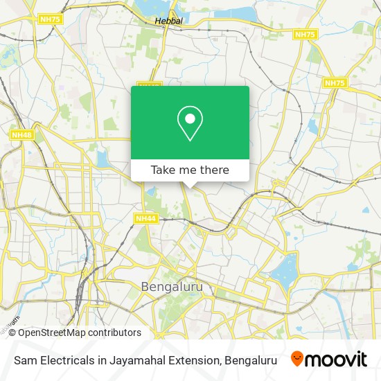 Sam Electricals in Jayamahal Extension map