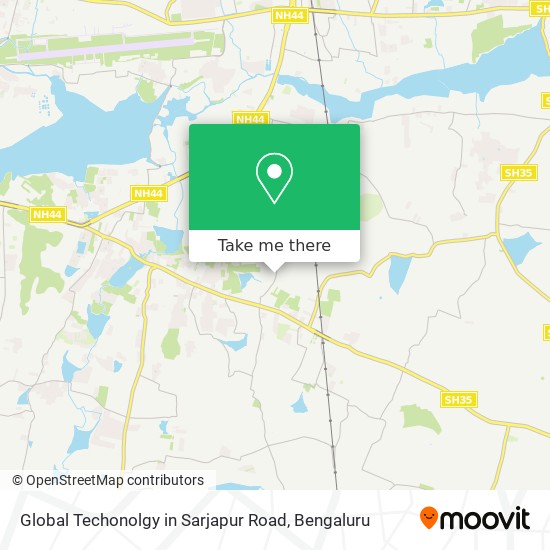 Global Techonolgy in Sarjapur Road map