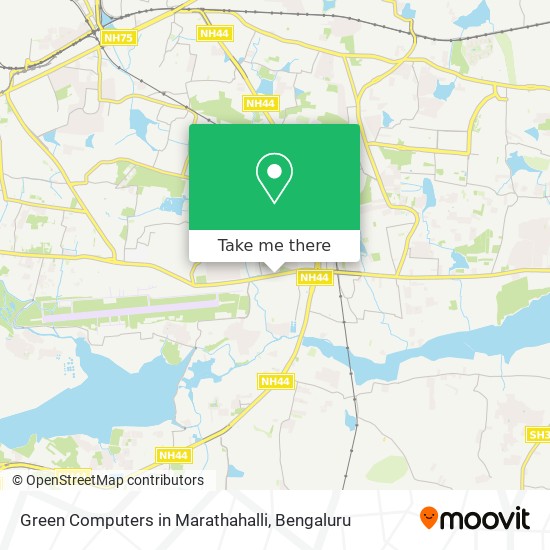Green Computers in Marathahalli map