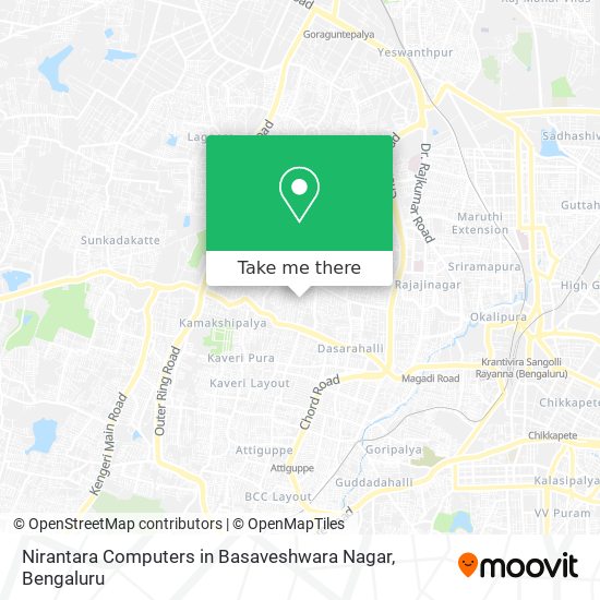 Nirantara Computers in Basaveshwara Nagar map