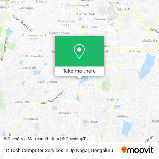 C Tech Computer Services in Jp Nagar map