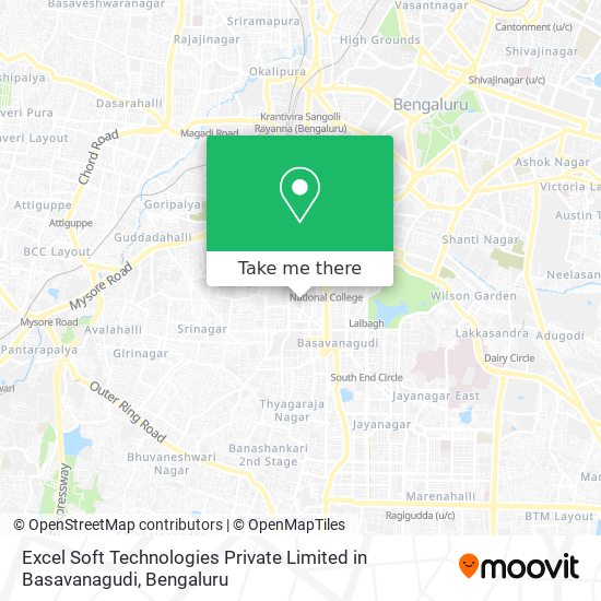 Excel Soft Technologies Private Limited in Basavanagudi map