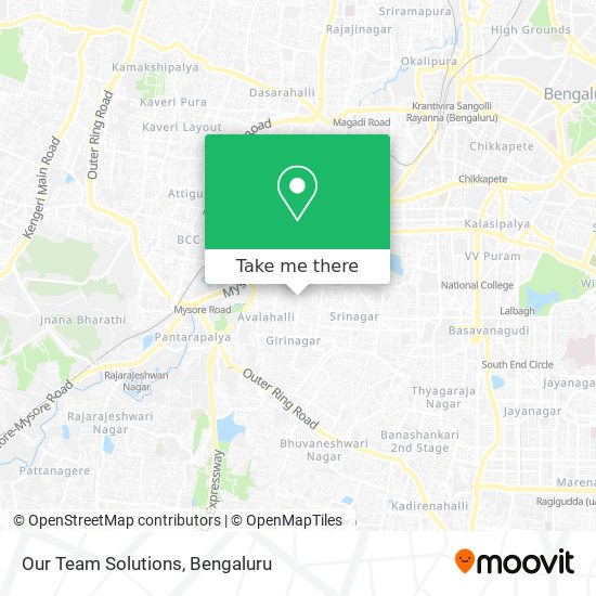 Our Team Solutions map