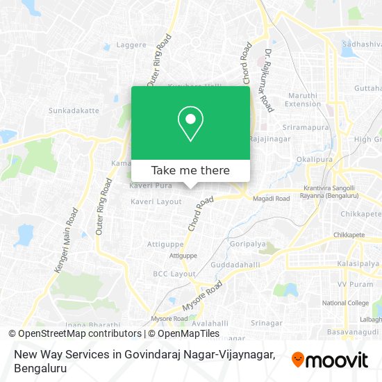 New Way Services in Govindaraj Nagar-Vijaynagar map