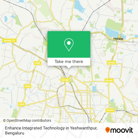 Enhance Integrated Technology in Yeshwanthpur map