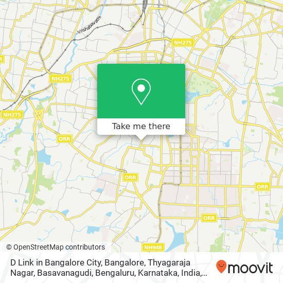 D Link in Bangalore City, Bangalore, Thyagaraja Nagar, Basavanagudi, Bengaluru, Karnataka, India map