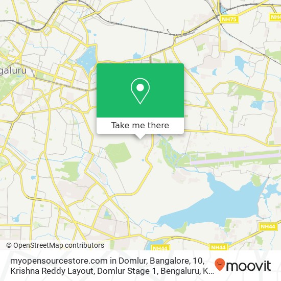 myopensourcestore.com in Domlur, Bangalore, 10, Krishna Reddy Layout, Domlur Stage 1, Bengaluru, Ka map