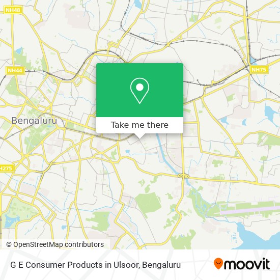 G E Consumer Products in Ulsoor map