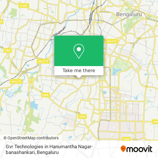Gvr Technologies in Hanumantha Nagar-banashankari map