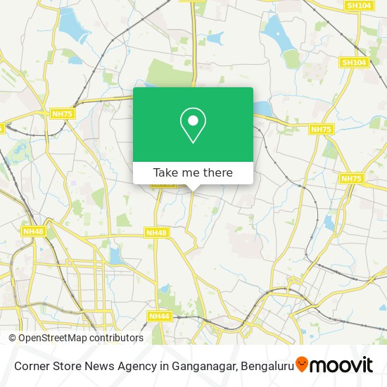 Corner Store News Agency in Ganganagar map