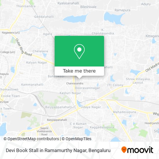 Devi Book Stall in Ramamurthy Nagar map