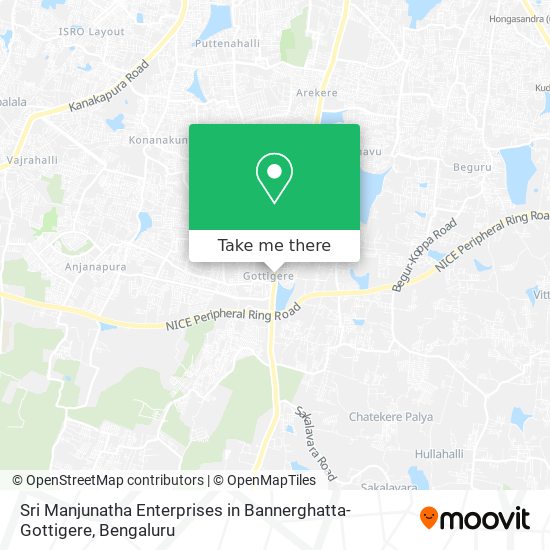 Sri Manjunatha Enterprises in Bannerghatta-Gottigere map