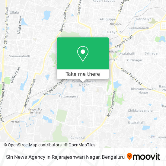 Sln News Agency in Rajarajeshwari Nagar map
