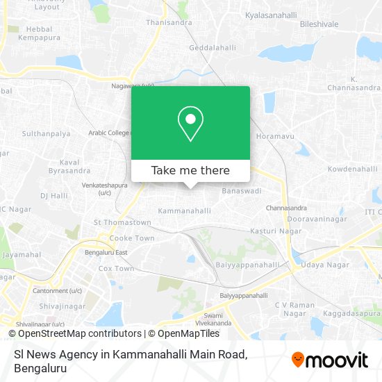 Sl News Agency in Kammanahalli Main Road map