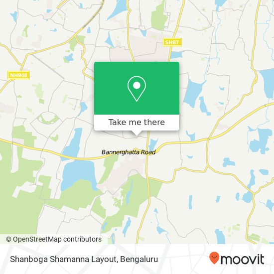 Shanboga Shamanna Layout map