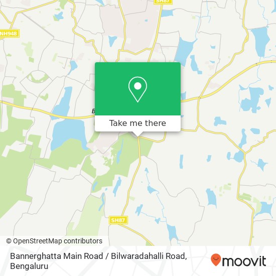 Bannerghatta Main Road / Bilwaradahalli Road map