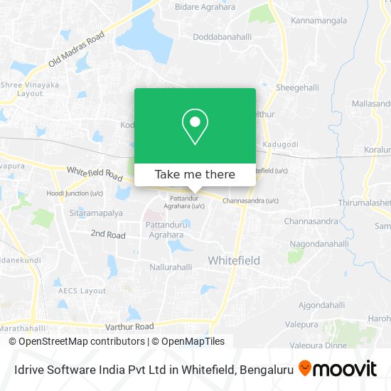 Idrive Software India Pvt Ltd in Whitefield map