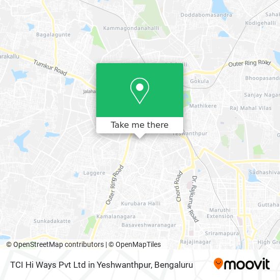 TCI Hi Ways Pvt Ltd in Yeshwanthpur map