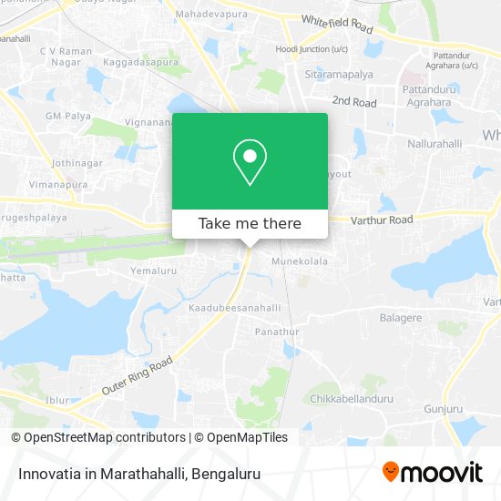 Innovatia in Marathahalli map